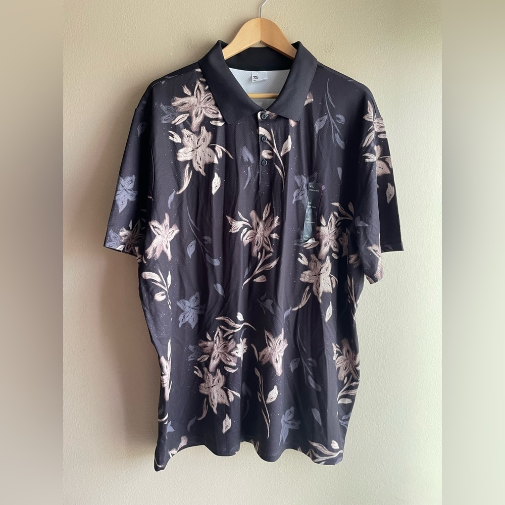New All In Motion Men Polo Dark Gray Shirt Size XXL